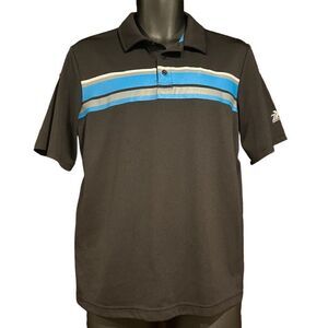 ZeroXposur Black Blue White Striped Polo Shirt Boy’s XL(18-20)